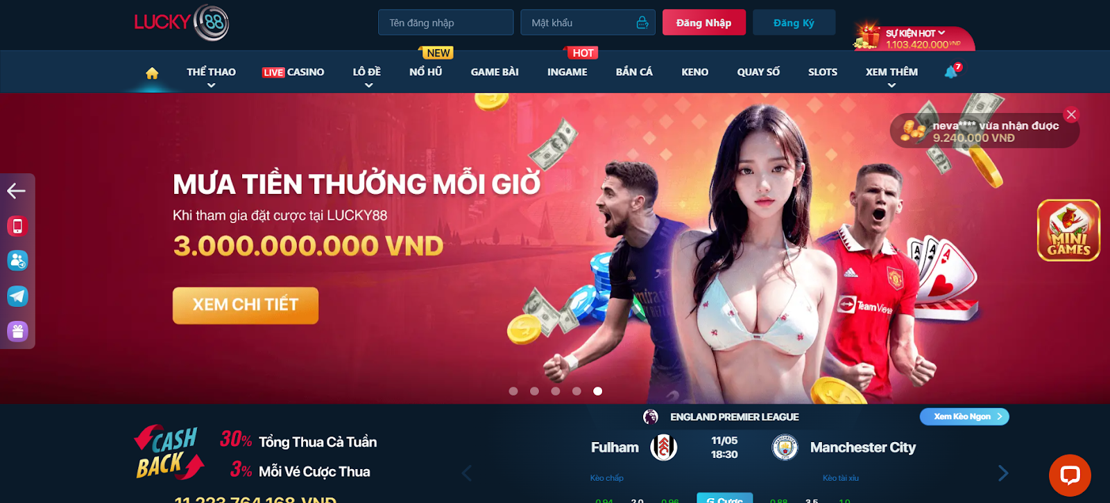 Lợi thế khi đăng ký Lucky88