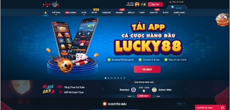 Nhà cái Lucky88 hiện tại chỉ chấp nhận 3 loại hình cược