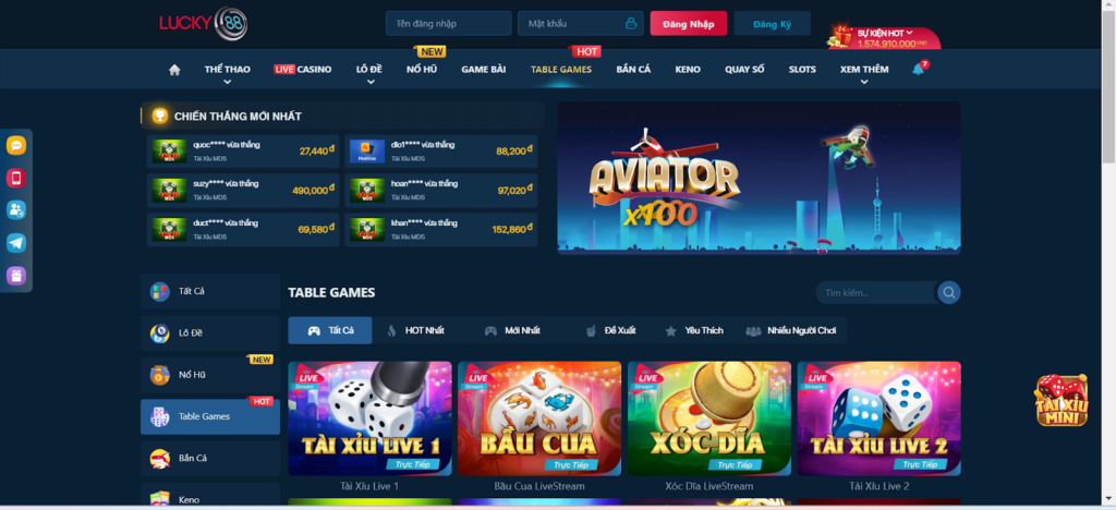 Sản phẩm của nhà cái Lucky88