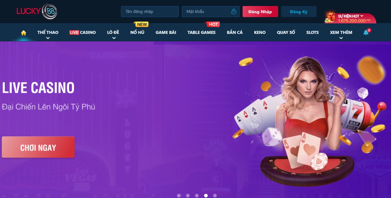 Truy cập đúng trang web chính thức của Lucky88 để tải app.